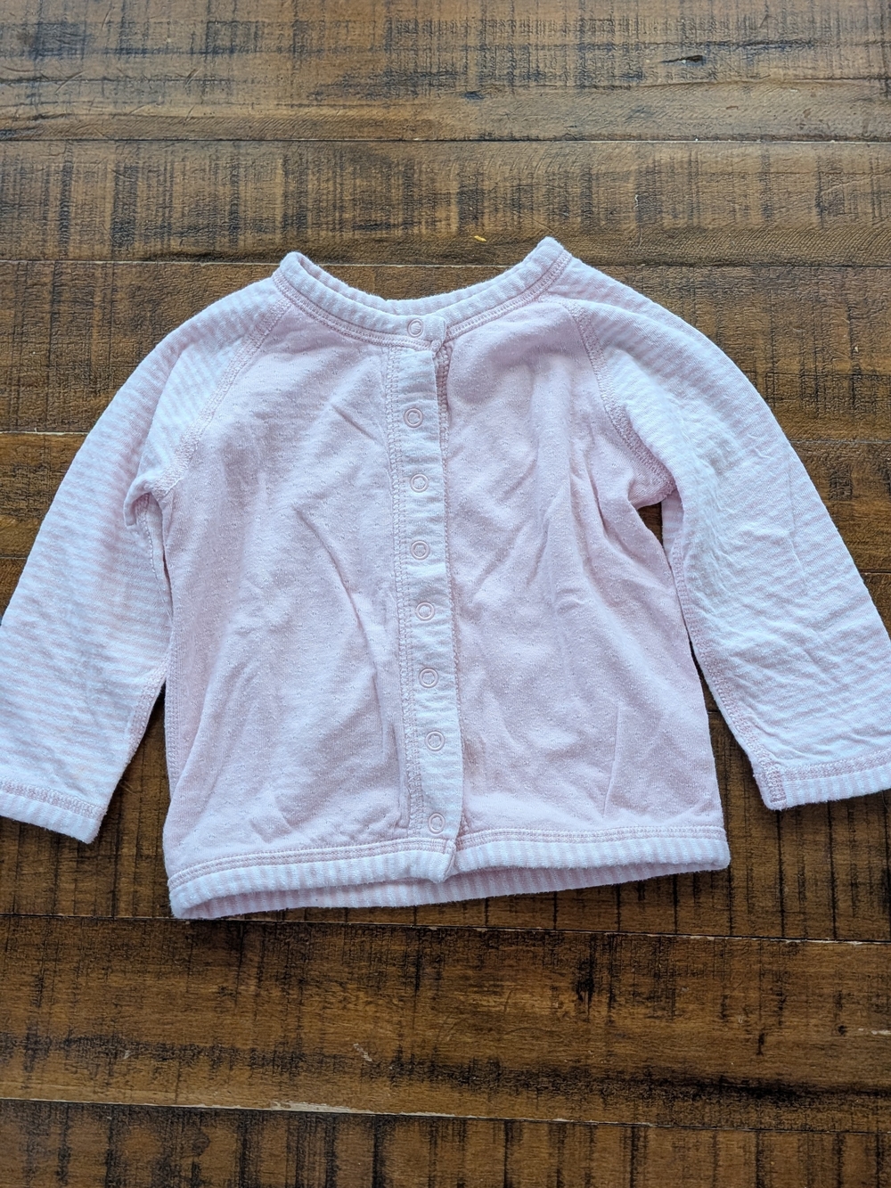 Hanna Andersson Vintage Light Pink Long Sleeve Cardigan 18-24m, 80